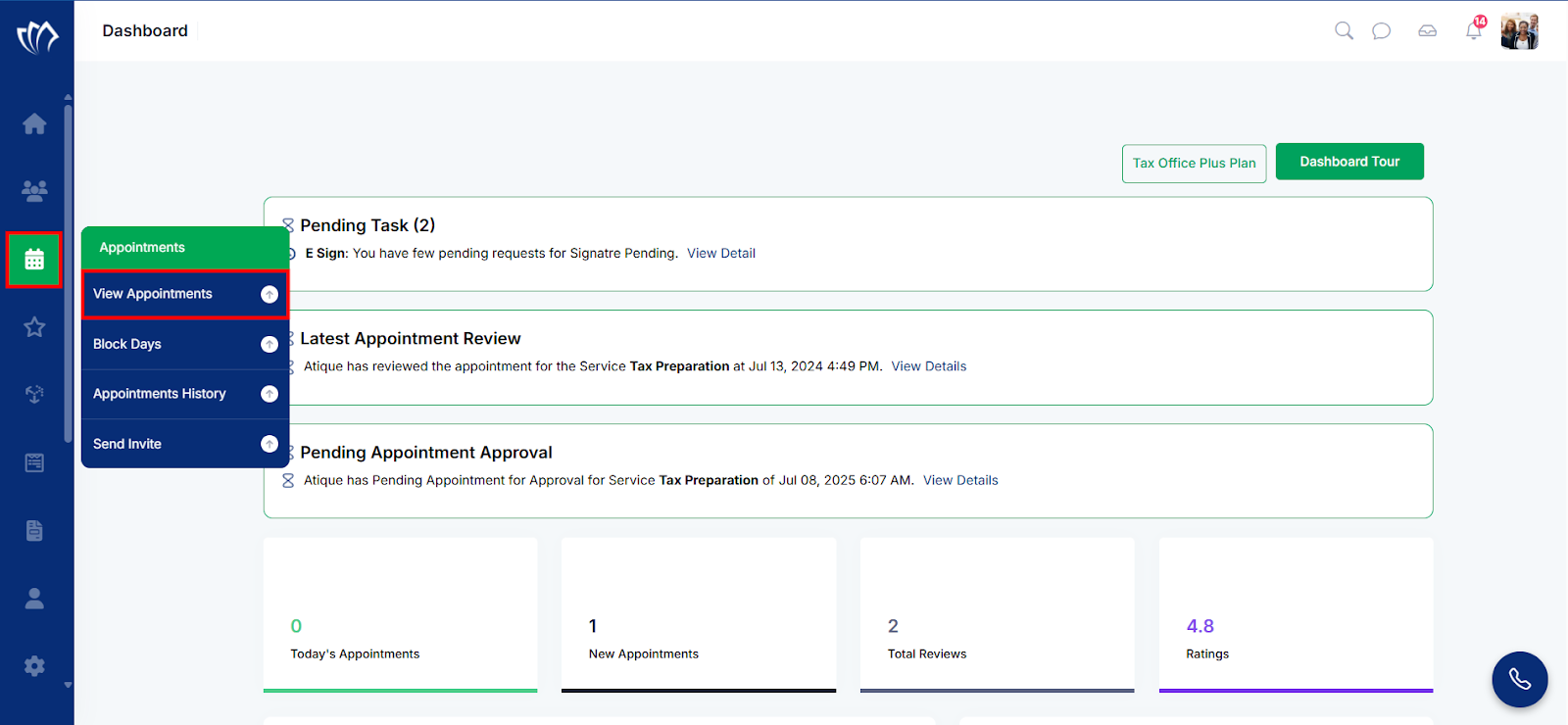 
Navigation-to-View-Appointments