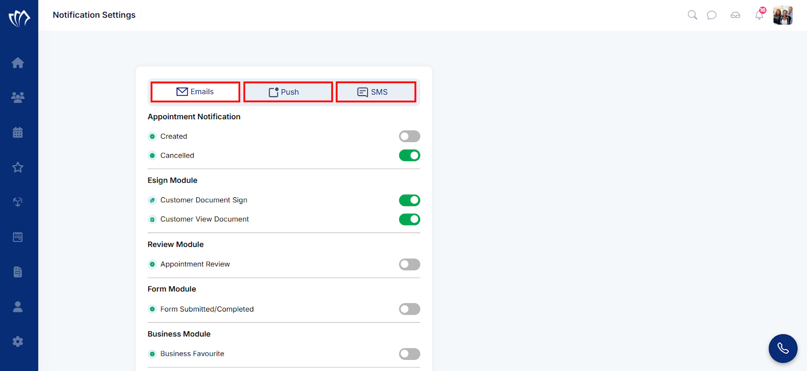 Notification-Setting
