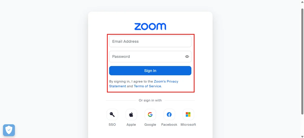 Zoom-Authorization-Page